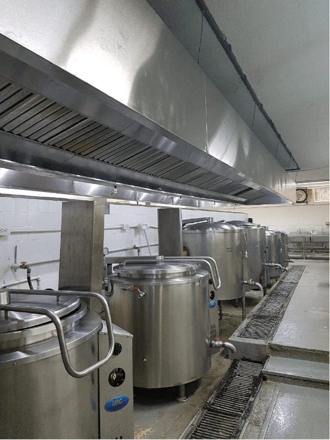 cocina en acero inoxidable